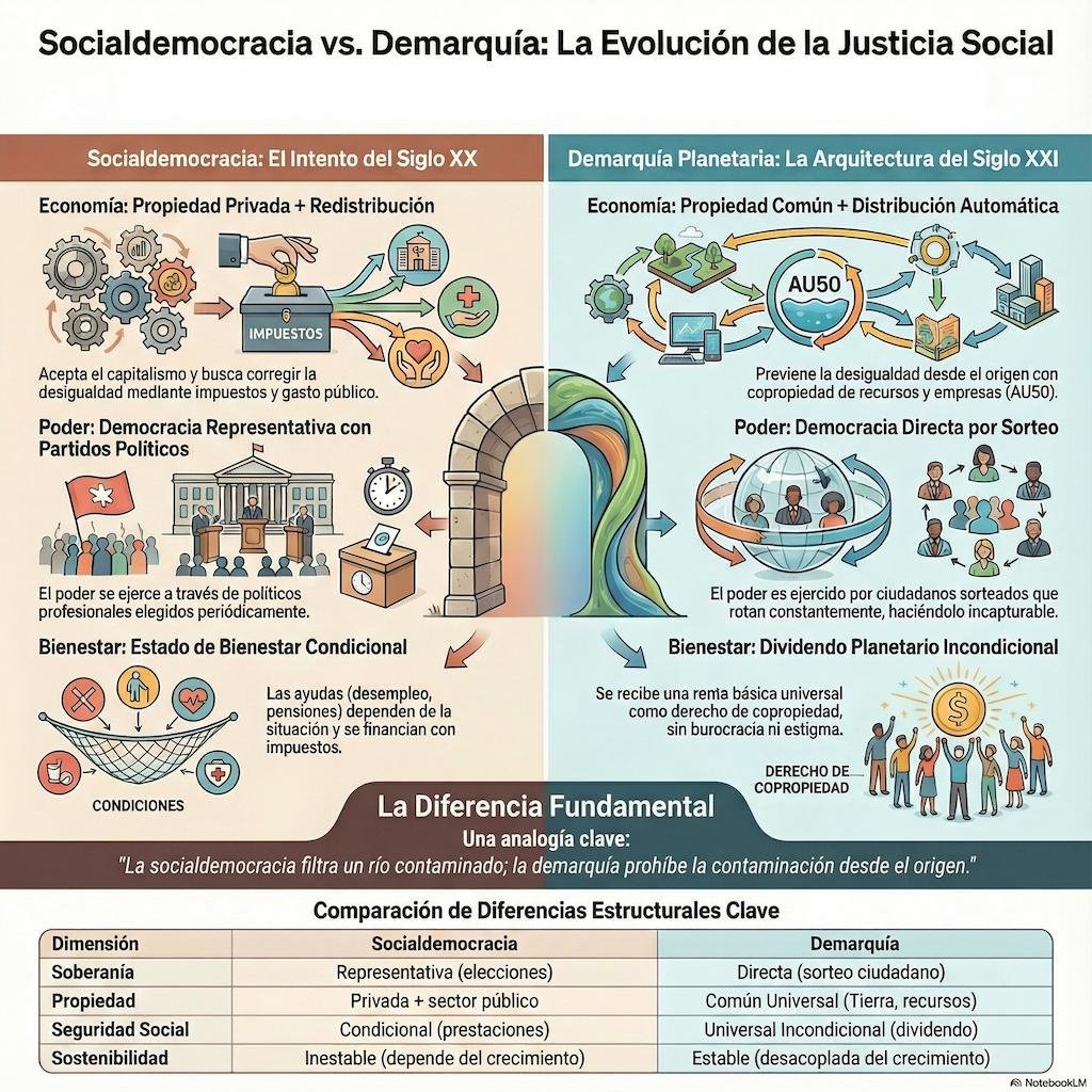 Socialdemocracia vs Demarquía Planetaria