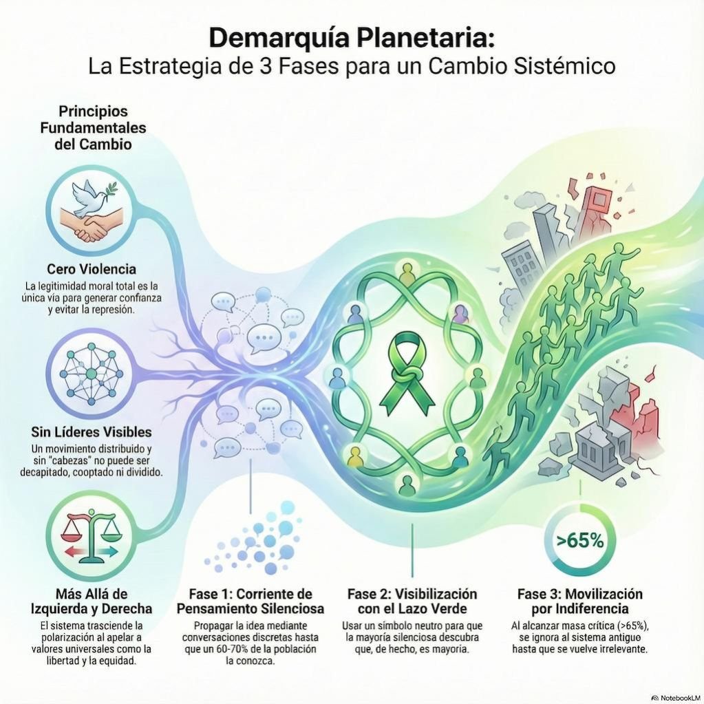 El cambio con el lazo verde Demarquía Planetaria